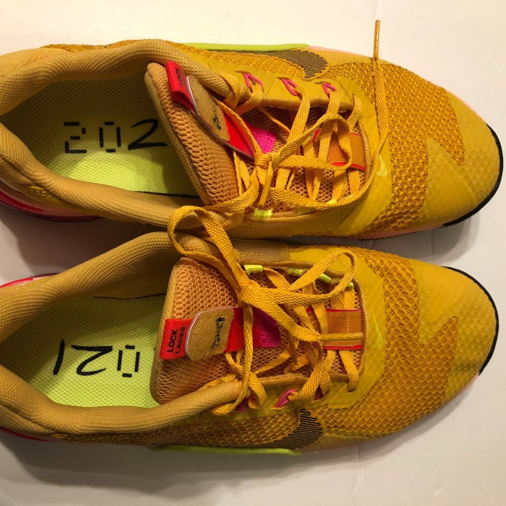 NIKE METCON MEN'S NEW REACT HYPERLIFT LACE LOCK SNEAKERS DA8110-721 SIZE: 9.5 - Picture 13 of 15
